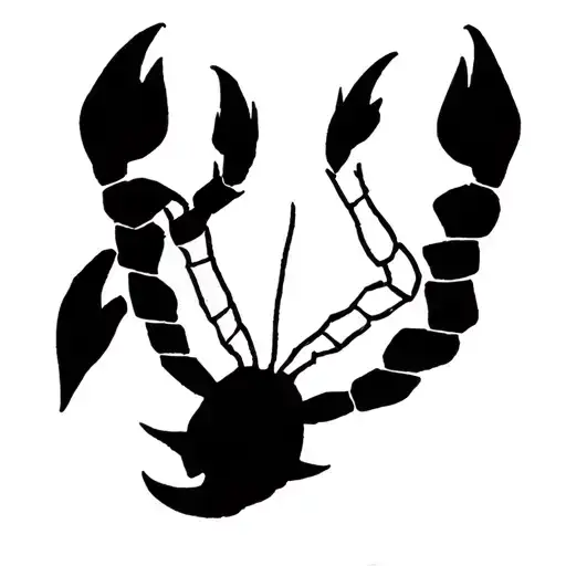 Scorpio Zodiac Symbol With Strength Symbol Incorporated