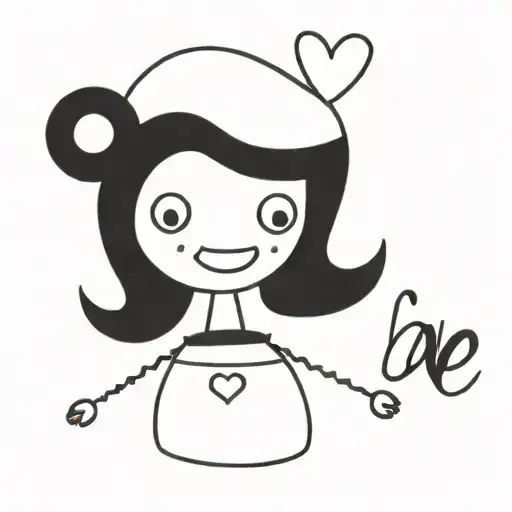 Chndu Love Dolly Name Tattoo Design