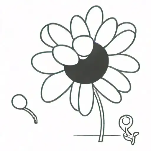 One Extremely Simple Daisy Flower