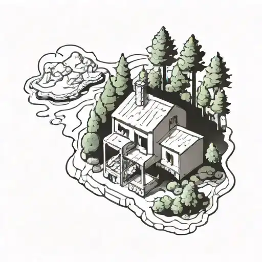 Isometric Lebanese Traditional House