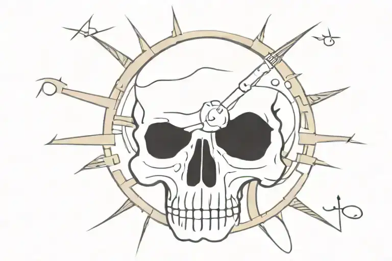 Skull Clock Gear
