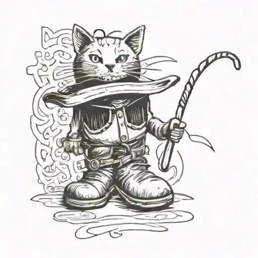 Cat Wearing Cowboy Boots