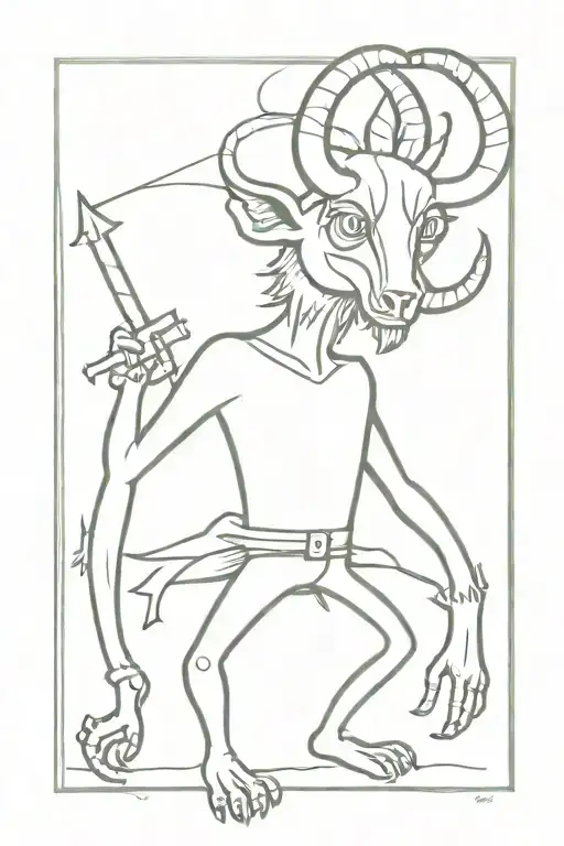 Baphomet Wearing Shirt