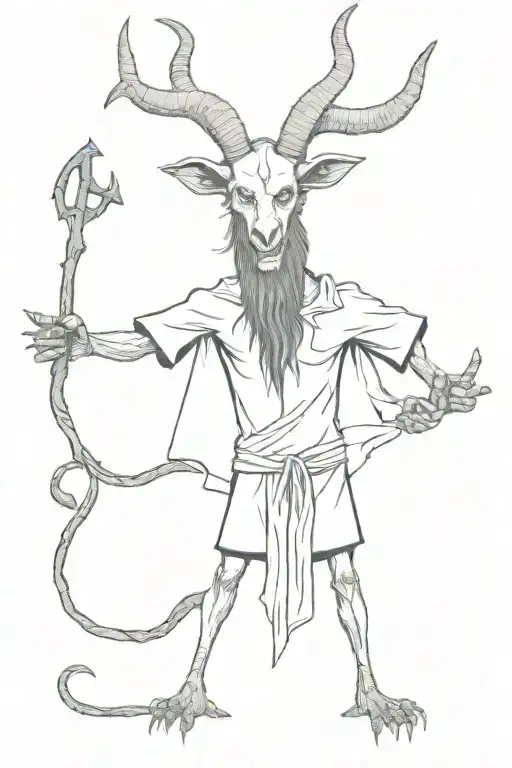 Baphomet Wearing Shirt
