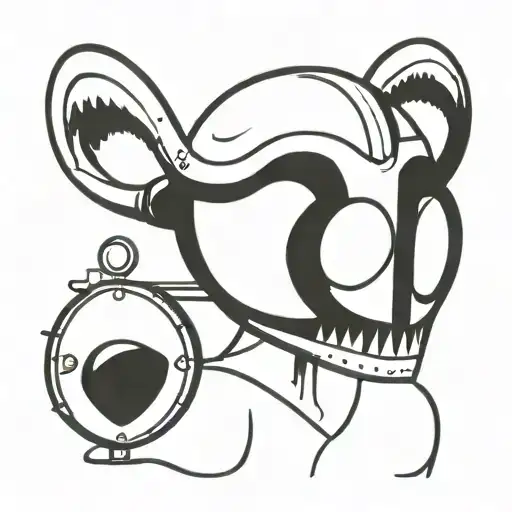 Demon Wearing A Helmet