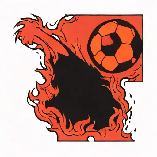 Soccer Fire Flames