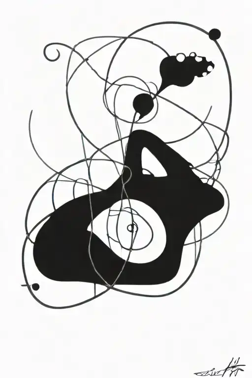 Circle And Lines Around It