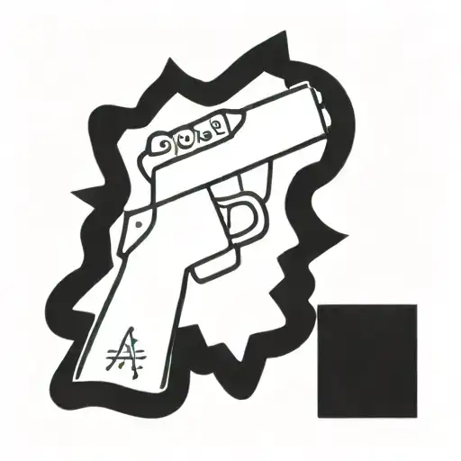 Gun And Text 'Azadi'