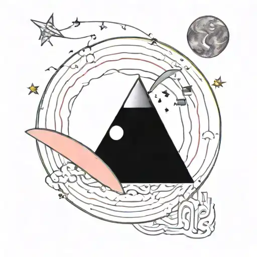 Tatuaje De La Portada Del Disco Dark Side Of The Moon