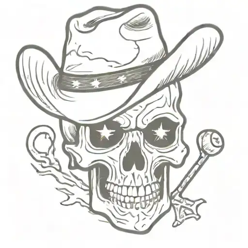 County Cowboy Skull