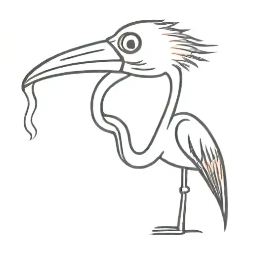 Flamingo Smoking A Joint And Holding A Gun