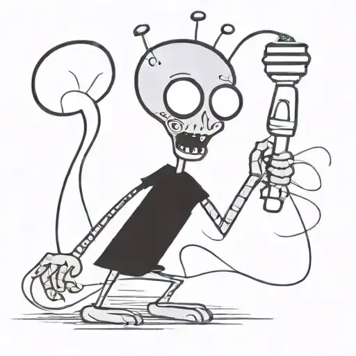 Rapper Alien With A Mic