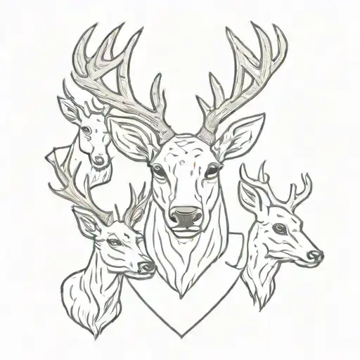 Deer Head Family Crest