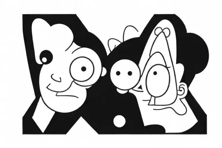 90S Cartoon Characters Merged Together