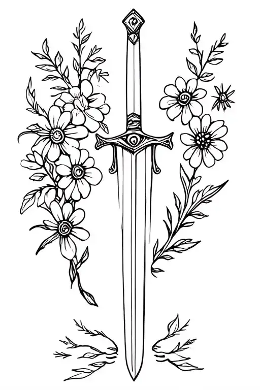 Sword And Flowers