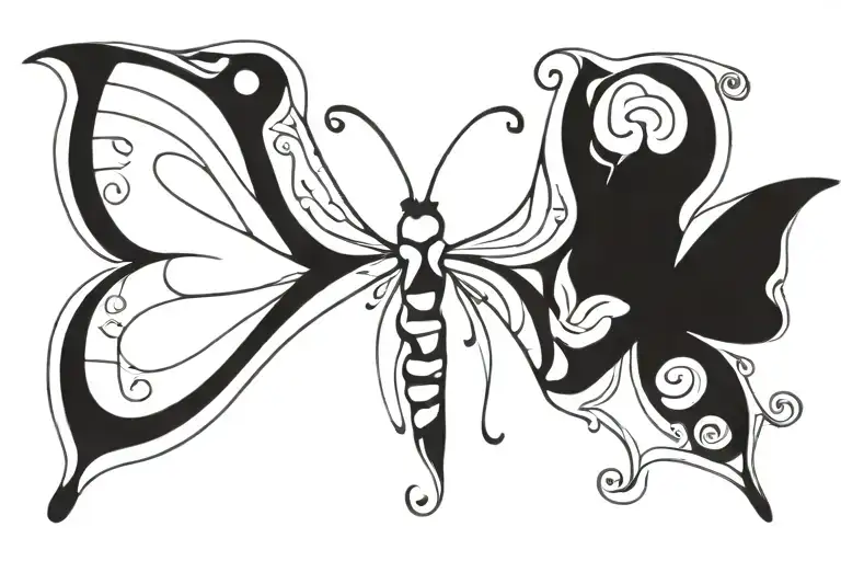 Shoulder Butterfly Tatto Made Up Of A Collection Of Smaller Tattoes Inspired By The Bible