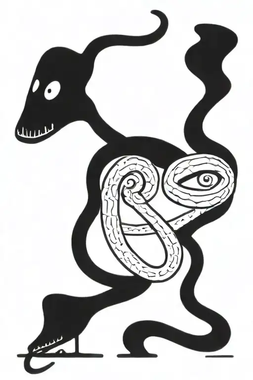 Two Head Snake Wrapped