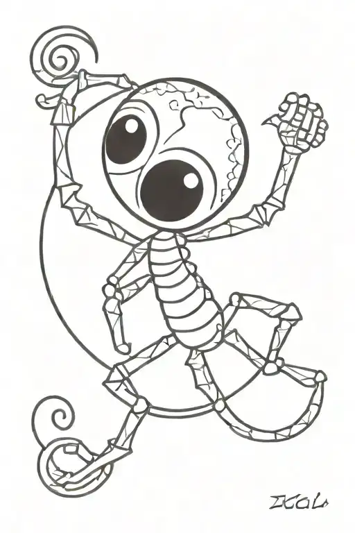 Scorpio Zodiac Sign With J Initials Carved