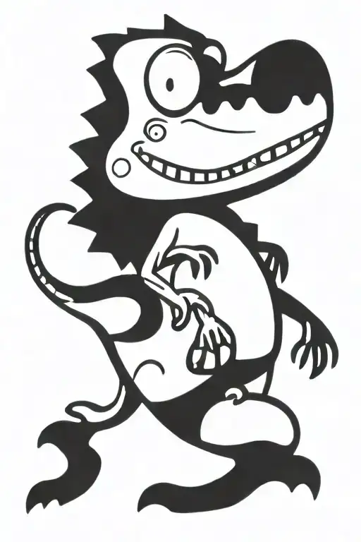 A Dinosaur Riding A Moped Over The Moon