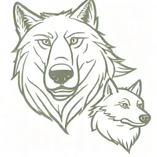 Wolf And Bear Head