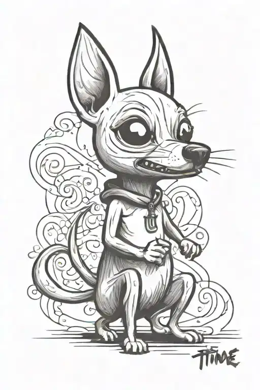 Cartoon Adventure Time Chihuahua