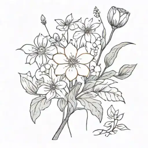 Birth Flower Bouquet