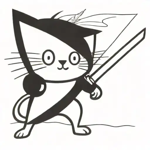 Cat With A Sword