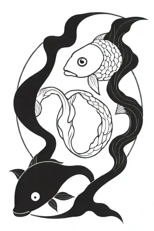 Koi Fish Yin Yang