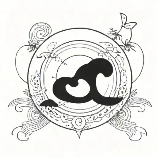 An Intricate Mandala Design Incorporating Elements Of A Beach And Music