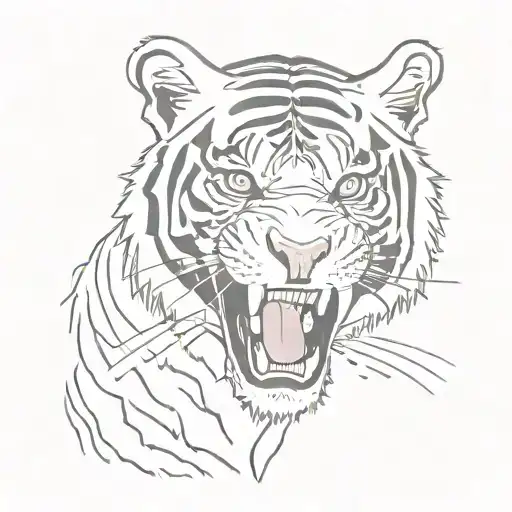 A Tiger Roaring