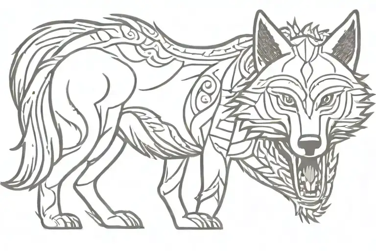 Polynesian Wolf For The Head