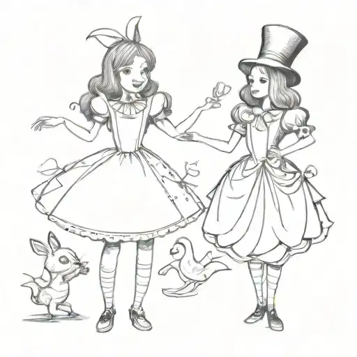 Characters From The Alice In Wonderland