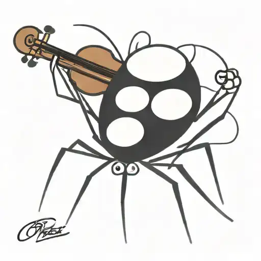 Oreo Violin Head Spider With Violin Case