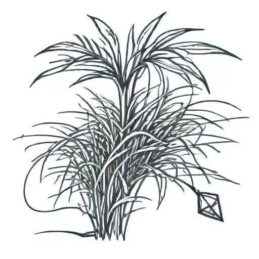 A Single Strand Of Grass With A Small Diamond Balanced On Top Of It