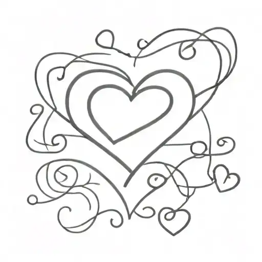 Simple Love Heart Shape