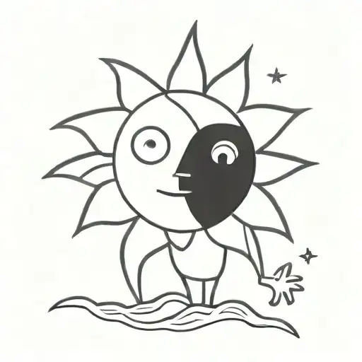 Sun And Moon Shining