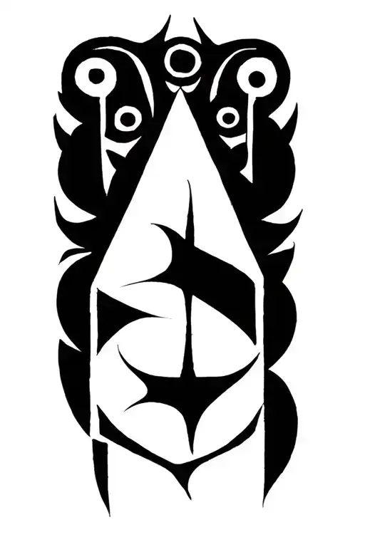 Yuga Otherside Tribal Tattoo Based Upon The Otherside Obelisk Design