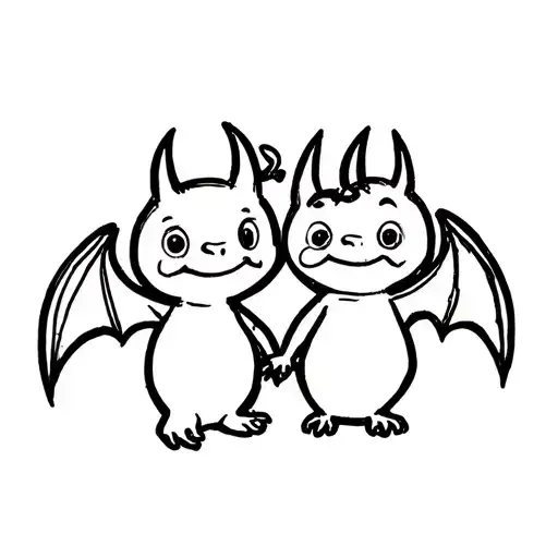 Cute Disney Bat Best Friends