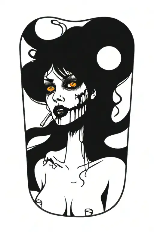 Zombie Pinup Girl That Still Manages To Be Hot