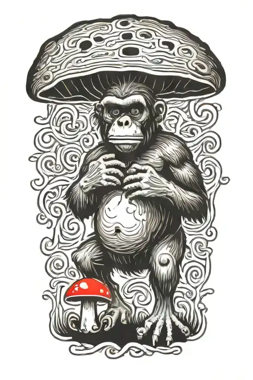 Mushroom Stoned Ape