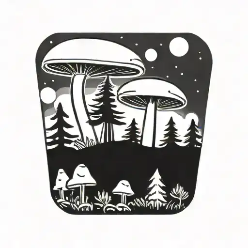 Mushroom Ufo Forest