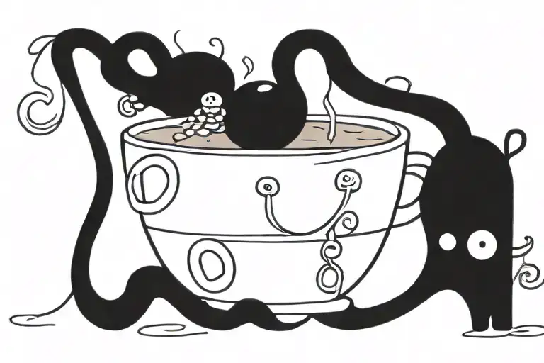 Octobus And Coffee Bean