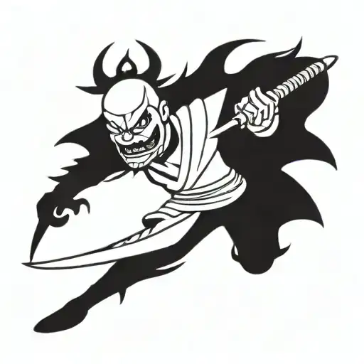 Demon Samurai With Sword