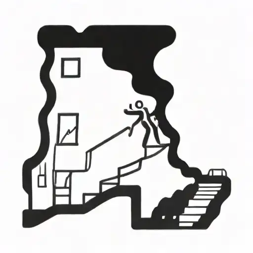 Climbing Stairs In Fire