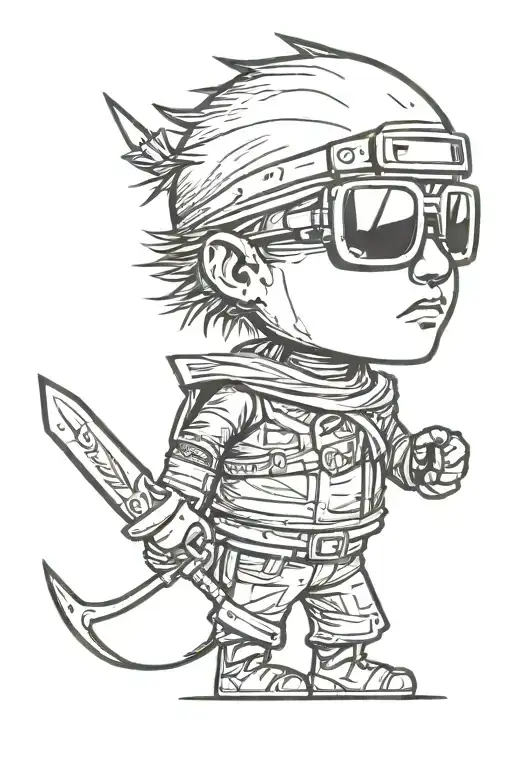 Human Warrior Wearing Sunglasses
