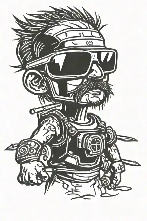 Warrior Wearing Sunglasses