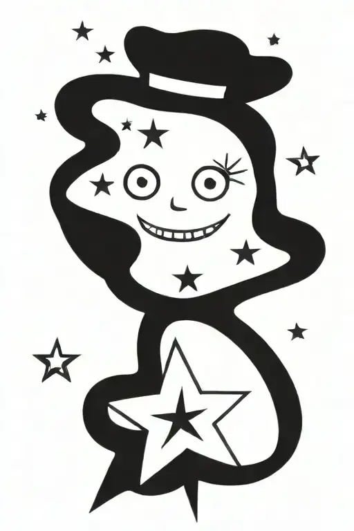 Pole Star Tattoo Design