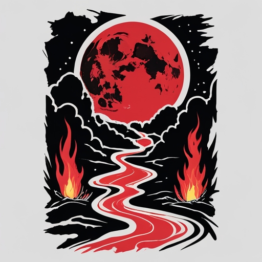 Crimson Path of Moonfire Tattoo idea