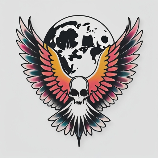 Whispers of the Moon’s Wings Tattoo idea