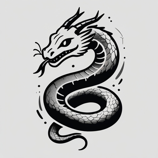 Silver Serpent’s Embrace of Hope Tattoo idea